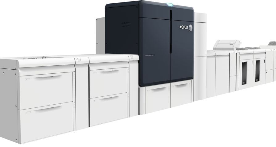 Benchmark Business Solutions Account Representative Mike Peterson sold the first  Xerox Iridesse - the first production press to produce low gloss, smooth gradients, metallic and iridescent options without the use of foils and with only one pass - in the country.